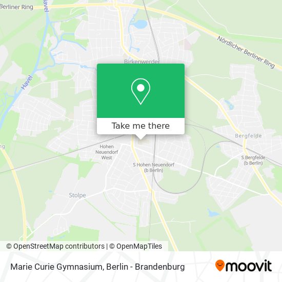 Marie Curie Gymnasium map