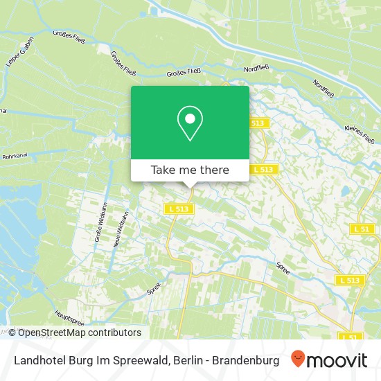 Landhotel Burg Im Spreewald map