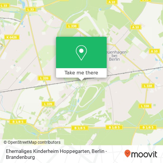 Карта Ehemaliges Kinderheim Hoppegarten