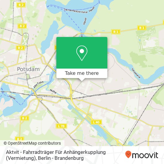 Aktvit - Fahrradträger Für Anhängerkupplung (Vermietung) map