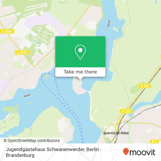 Карта Jugendgästehaus Schwanenwerder
