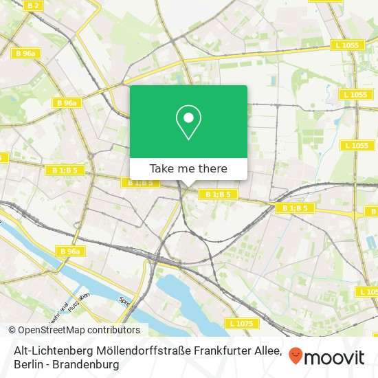 Alt-Lichtenberg Möllendorffstraße Frankfurter Allee map