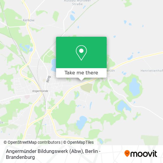 Карта Angermünder Bildungswerk (Abw)