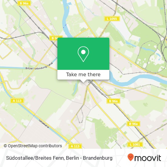 Südostallee/Breites Fenn map