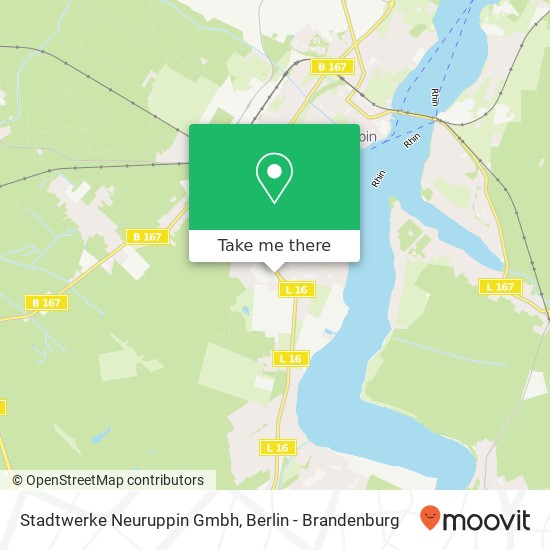 Stadtwerke Neuruppin Gmbh map