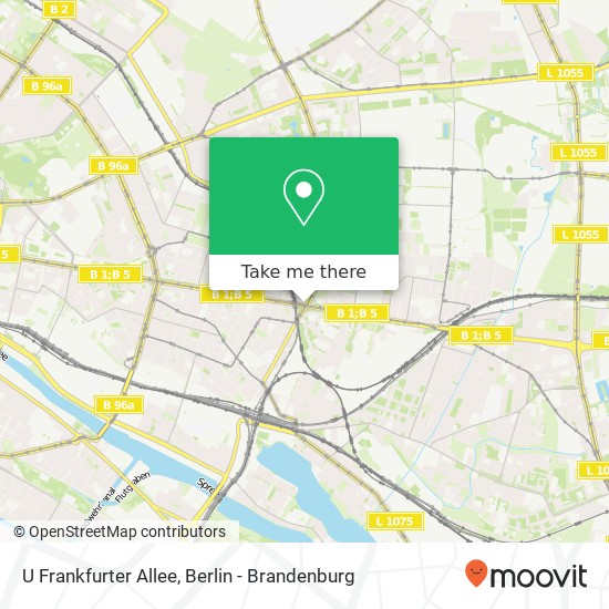 U Frankfurter Allee map