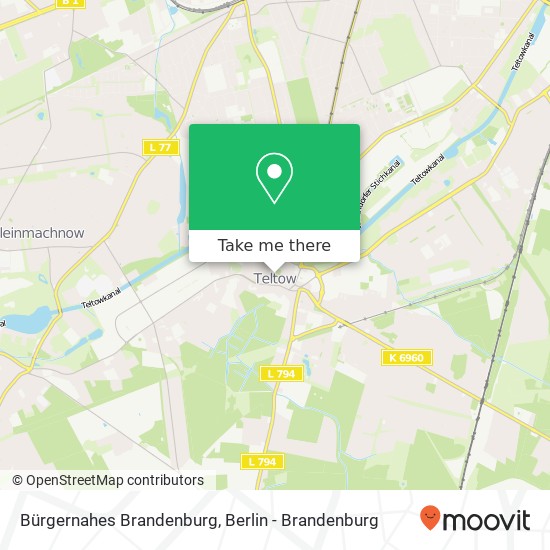 Bürgernahes Brandenburg map