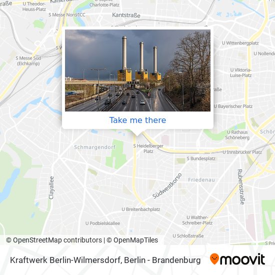 Kraftwerk Berlin-Wilmersdorf map