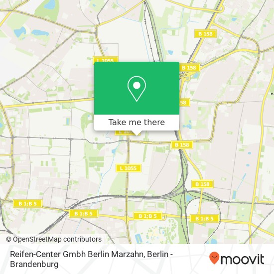 Reifen-Center Gmbh Berlin Marzahn map