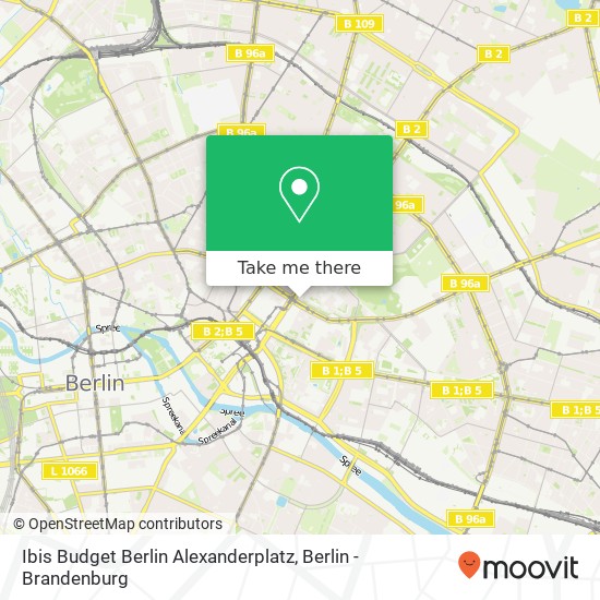 Ibis Budget Berlin Alexanderplatz map