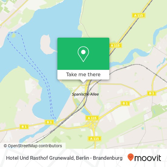 Hotel Und Rasthof Grunewald map