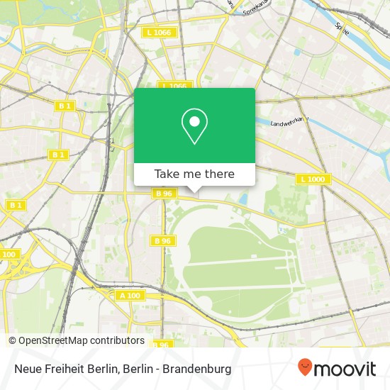 Neue Freiheit Berlin map