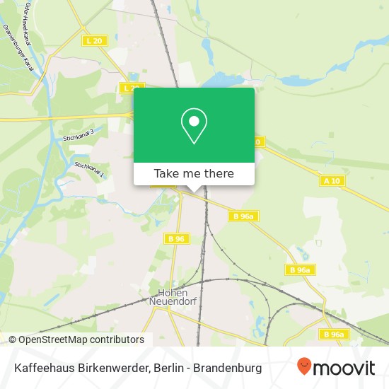 Kaffeehaus Birkenwerder map