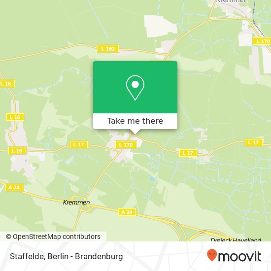 Staffelde map