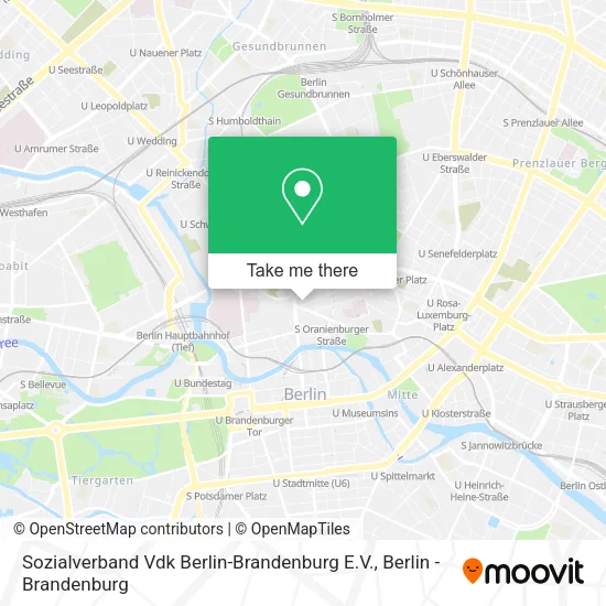 Карта Sozialverband Vdk Berlin-Brandenburg E.V.