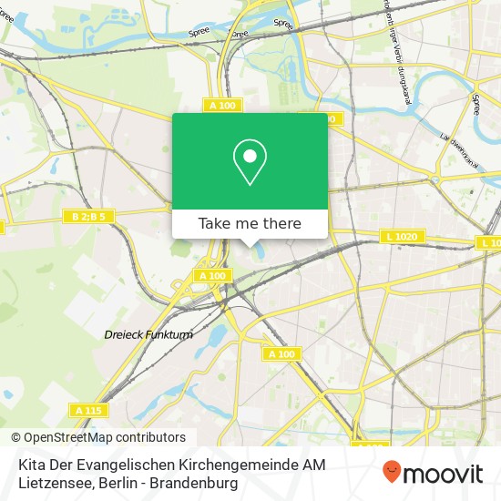 Kita Der Evangelischen Kirchengemeinde AM Lietzensee map