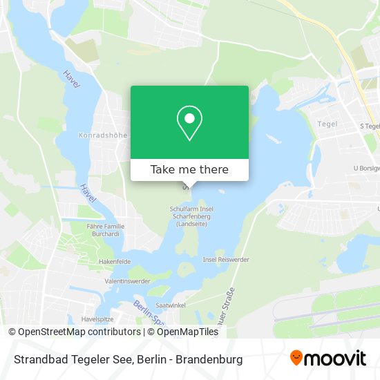 Strandbad Tegeler See map