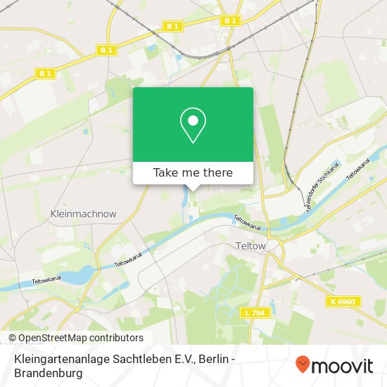 Kleingartenanlage Sachtleben E.V. map