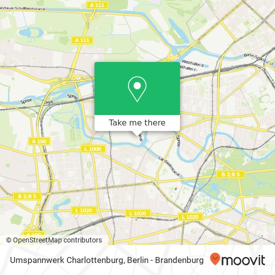 Umspannwerk Charlottenburg map