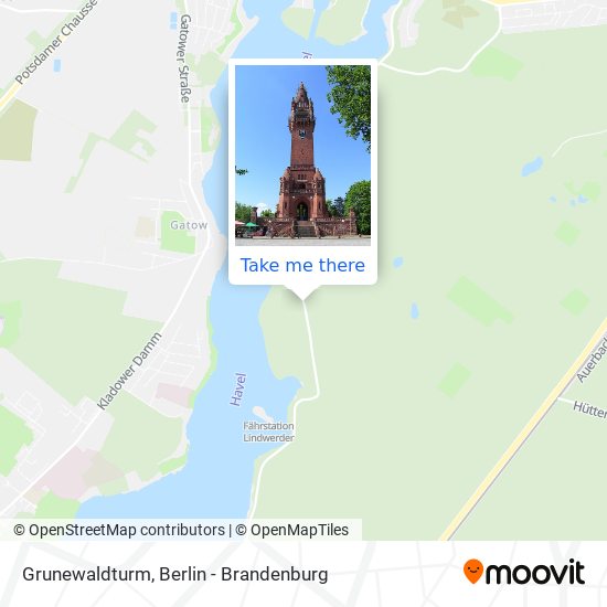 Grunewaldturm map