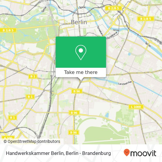 Handwerkskammer Berlin map