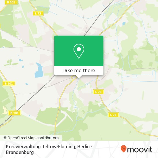 Kreisverwaltung Teltow-Fläming map