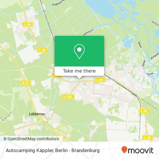 Autocamping Käppler map