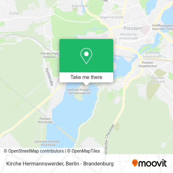 Kirche Hermannswerder map