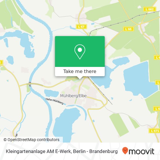 Kleingartenanlage AM E-Werk map