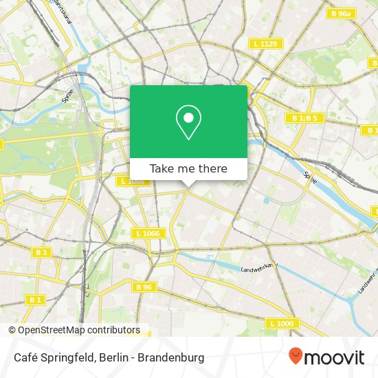 Café Springfeld map