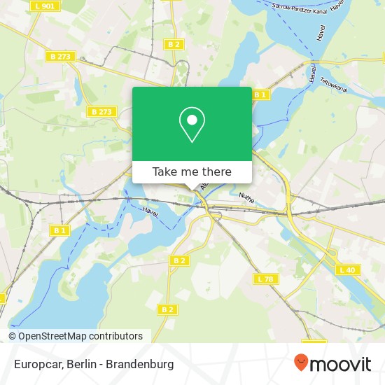 Europcar map