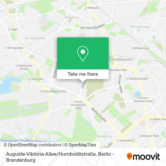Карта Auguste-Viktoria-Allee / Humboldtstraße