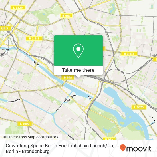 Coworking Space Berlin-Friedrichshain Launch / Co map