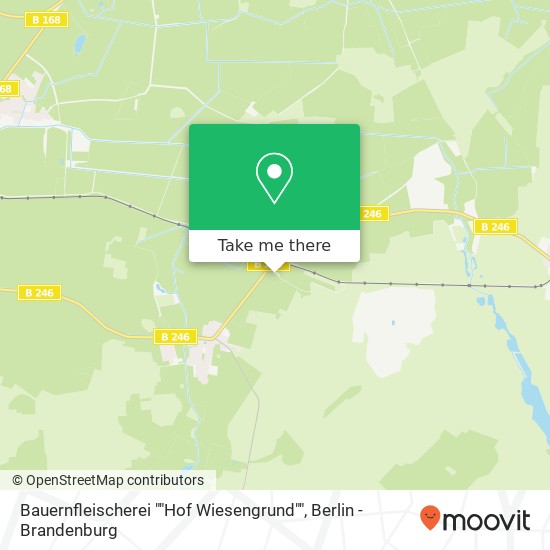 Bauernfleischerei ""Hof Wiesengrund"" map