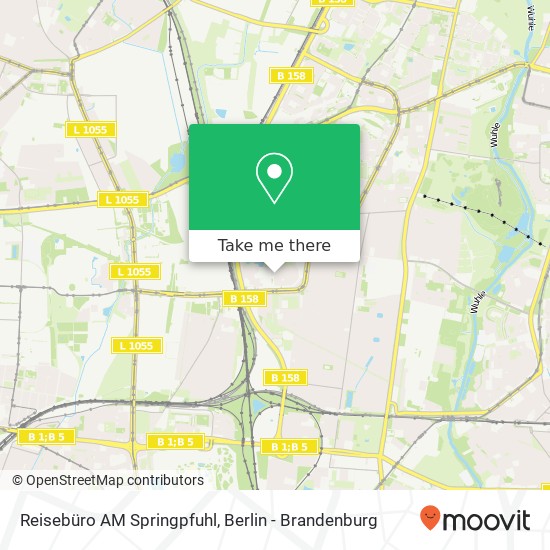 Reisebüro AM Springpfuhl map