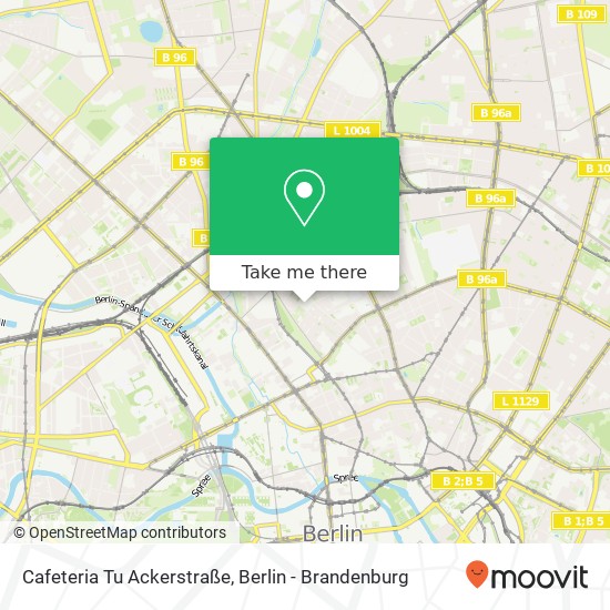 Cafeteria Tu Ackerstraße map