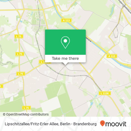 Карта Lipschitzallee / Fritz-Erler-Allee