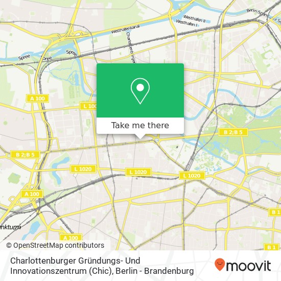 Карта Charlottenburger Gründungs- Und Innovationszentrum (Chic)
