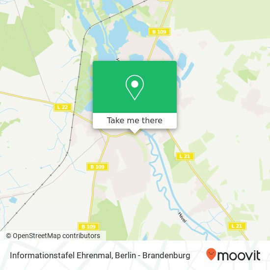 Informationstafel Ehrenmal map