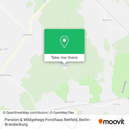 Pension & Wildgehege Forsthaus Rehfeld map