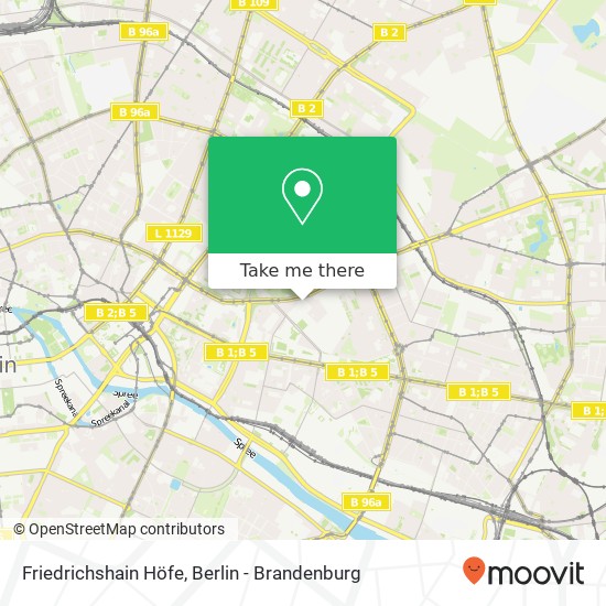 Friedrichshain Höfe map