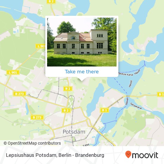 Lepsiushaus Potsdam map