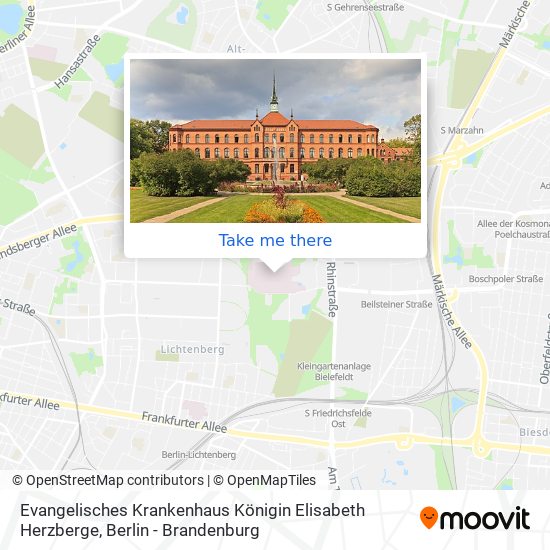 Evangelisches Krankenhaus Königin Elisabeth Herzberge map