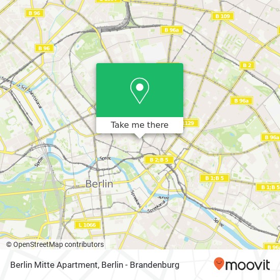 Berlin Mitte Apartment map