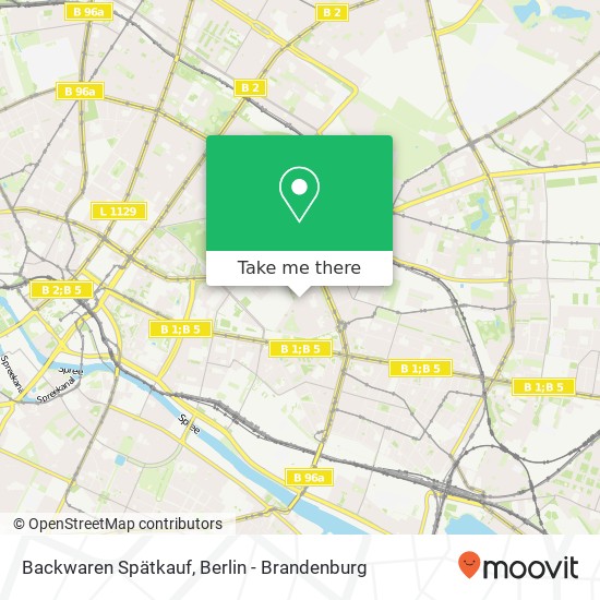 Backwaren Spätkauf map