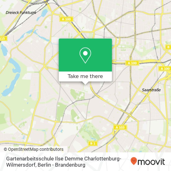 Карта Gartenarbeitsschule Ilse Demme Charlottenburg-Wilmersdorf