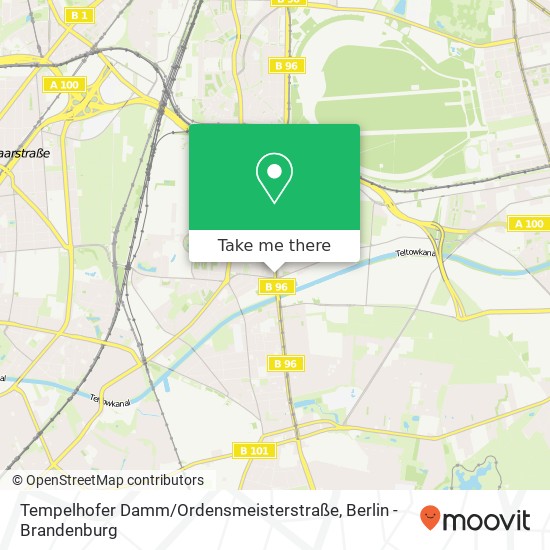 Карта Tempelhofer Damm / Ordensmeisterstraße