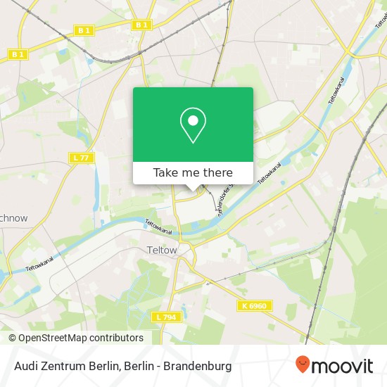 Audi Zentrum Berlin map