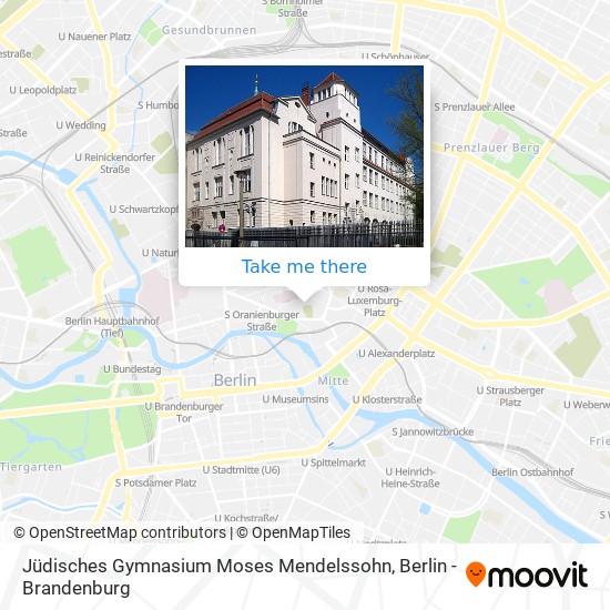 Jüdisches Gymnasium Moses Mendelssohn map