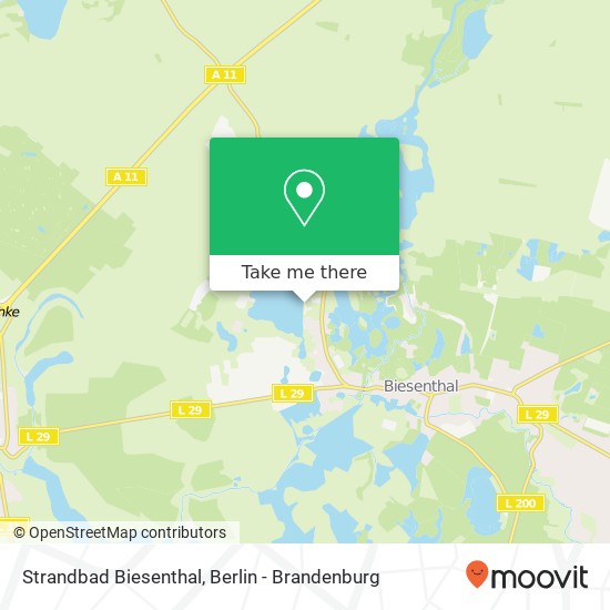 Strandbad Biesenthal map